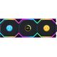 Wentylator Lian Li UNI FAN SL Wireless LCD 120 3-pack czarny (12SLLCD1W3B)