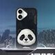 Nimmy case iPhone 16 6.1" black/black Big Eyed Pet 2.0 Panda