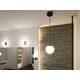 Lampa wisząca Paulmann Lampa wisząca łazienkowa GOVE LED 9W 900lm 3000K IP44 230V czarny matowy / metal /  szkło