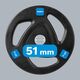 Rebel Obciążenie żeliwne gumowane 20kg, otwór olimpijski 51mm,  REBEL ACTIVE