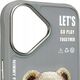 Nimmy iPhone 16 6.1" case gray/grey Cool&Cute 2.0 Bear