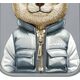 Nimmy iPhone 16 6.1" case gray/grey Cool&Cute 2.0 Bear