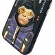 Nimmy case iPhone 15 6.1" black/black Cool&Cute 2.0 Monkey