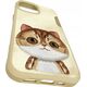 Nimmy case iPhone 15 6.1" khaki Big Eyed Pet 2.0 Cat