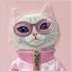 Nimmy iPhone 15 Pro 6.1" case pink Cool&Cute 2.0 Cat