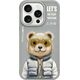 Nimmy iPhone 15 Pro 6.1" case gray/grey Cool&Cute 2.0 Bear