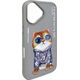 Nimmy iPhone 16 6.1" case gray/gray Glasses Cool Cat