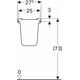 Geberit Geberit Selnova Półpostument, B27.5c, H32.5cm, T28.5cm [20]