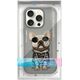 Nimmy iPhone 16 Pro 6.3" case gray/grey Glasses Cool Dog