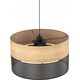 Lampa wisząca TKKRYWULT TK Lighting Nicol 4798 lampa wisząca zwis 3x15W E27 czarna/dąb
