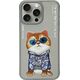 Nimmy iPhone 15 Pro 6.1" case gray/gray Glasses Cool Cat