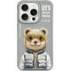 Nimmy iPhone 15 Pro Max 6.7" case gray/grey Cool&Cute 2.0 Bear
