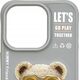 Nimmy iPhone 15 Pro Max 6.7" case gray/grey Cool&Cute 2.0 Bear
