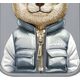 Nimmy iPhone 15 Pro Max 6.7" case gray/grey Cool&Cute 2.0 Bear