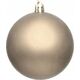Koopman BOMBKA DEKORACYJNA PLASTIKOWA BEZPIECZNA 12SZT ŚR 60MM CHAMPAGNE