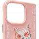 Nimmy iPhone 15 Pro 6.1" Case Pink Glasses Cool Cat