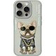 Nimmy iPhone 15 Pro Max 6.7" case gray/grey Glasses Cool Dog