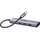 Ugreen Adapter UGREEN CM511 Hub 5w1, USB-C do HDMI 1.4, 3xUSB-A , USB-C, PD, 100W (szary)