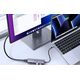 Ugreen Adapter UGREEN CM511 Hub 5w1, USB-C do HDMI 1.4, 3xUSB-A , USB-C, PD, 100W (szary)