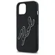 Karl Lagerfeld KLHCP15S3DRKSDLK Apple iPhone 15 hardcase 3D Rubber Signature black