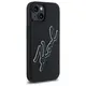 Karl Lagerfeld KLHCP15S3DRKSDLK Apple iPhone 15 hardcase 3D Rubber Signature black