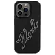 Karl Lagerfeld KLHCP15L3DRKSDLK Apple iPhone 15 Pro hardcase 3D Rubber Signature black