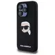 Karl Lagerfeld KLHMP15LSKHPPLK Apple iPhone 15 Pro hardcase Silicone Karl Head Print MagSafe black
