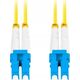 Lanberg Patchcord światłowodowy Lanberg SM LC/UPC-LC/UPC DUPLEX 3.0MM LSZH G657A1 0.5m żółty