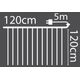 LAMPKI CHOINKOWE KURTYNA ŚWIETLNA ZEW/WEW 144 LED 120X120CM Z PILOTEM CIEPŁY BIAŁY
