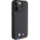BMW BMW Leather Hot Stamp Tricolor - Etui iPhone 15 Pro Max (czarny)