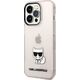 Karl Lagerfeld Etui Karl Lagerfeld KLHCP14LCTTRI Apple iPhone 14 Pro hardcase różowy/pink Transparent Choupette Body