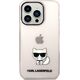 Karl Lagerfeld Etui Karl Lagerfeld KLHCP14LCTTRI Apple iPhone 14 Pro hardcase różowy/pink Transparent Choupette Body