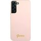Guess Etui Guess GUHCS23SLSLMGPP do Samsung Galaxy S23 S911 różowy/pink hardcase Silicone Script Metal Logo