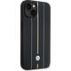 BMW Etui BMW BMHCP14S22RVSK Apple iPhone 14 czarny/black hardcase Leather Stamp Blue Lines