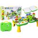 LeanToys Stolik Walizka Zestaw DIY Układanka Klocki Dinozaur Wkrętarka 249 ele.