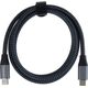 Kabel USB PremiumCord PREMIUMCORD USB-C kabel (USB 3.2 Gen2x2, 5A, 100W, 20Gbit/s) 3m, Šedá