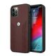 Original Case IPHONE 12 PRO MAX BMW Hardcase Leather Curve Perforate (BMHCP12LRSPPR) red 3666339010881