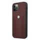 Original Case IPHONE 12 PRO MAX BMW Hardcase Leather Curve Perforate (BMHCP12LRSPPR) red 3666339010881