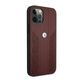 Original Case IPHONE 12 PRO MAX BMW Hardcase Leather Curve Perforate (BMHCP12LRSPPR) red 3666339010881