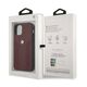 Original Case IPHONE 12 PRO MAX BMW Hardcase Leather Curve Perforate (BMHCP12LRSPPR) red 3666339010881