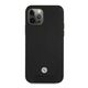 Original Case IPHONE 12 PRO MAX BMW Hardcase Leather Perforate (BMHCP12LRSWPK) black 3666339010829