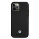 Original Case IPHONE 12 / 12 PRO BMW Hardcase Leather Perforate (BMHCP12MRSWPK) black 3666339010812
