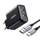 Fast Charger UGREEN, 2xUSB-A, 18W, PD 3.0 EU(black) 6941876221370
