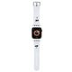 Strap for APPLE WATCH 4 / 5 / 6 / 7 / 8 / SE / ULTRA (42 / 44 / 45 / 49 MM) Karl Lagerfeld Strap 3D Rubber Karl&Choupette Heads (KLAWLSLKCNH) white 3666339190101