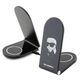 Inductive Charger 15W Foldable 2in1 Karl Lagerfeld Ikonik MagSafe KLDCRFALKINK black/black 3666339113025
