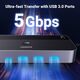 Przełącznik Ugreen Przełącznik KVM UGREEN CM664 switch 3xUSB-A,2xUSB-B,2xUSB-C,3xHDMI,micro USB czarny