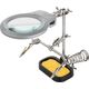 Goobay Zestaw trzecia ręka do lutowania 2 uchwyty + lupa z lampą LED 51226