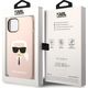 Karl Lagerfeld Etui Karl Lagerfeld do iPhone 14 6,1" hardcase różowy/pink Silicone Karl`s Head