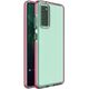 Hurtel Spring Case pokrowiec żelowe etui z kolorową ramką do Samsung Galaxy S21+ 5G (S21 Plus 5G) różowy