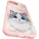 Nimmy iPhone 15 6.1" Case Pink Big Eyed Pet 2.0 Cat